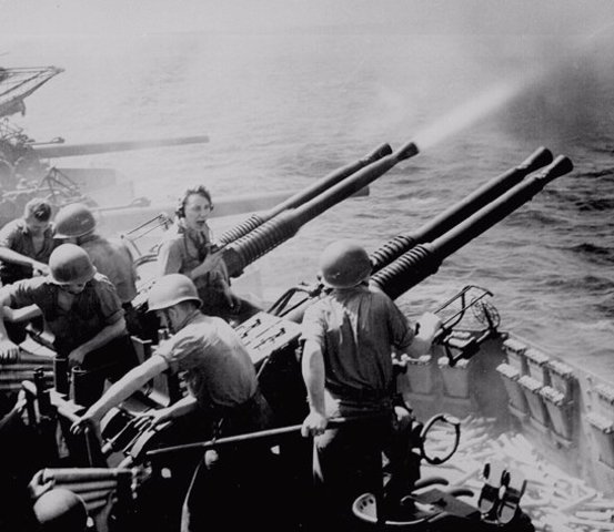 U.S. declares war with Japan