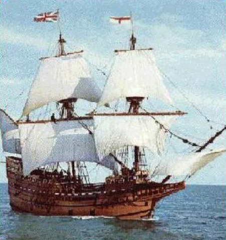 Calvinists arrive in America on Mayflower