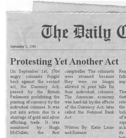 Currency Act of 1764