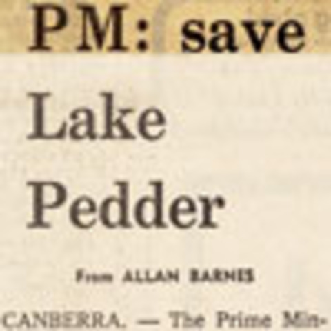 Campaign to save Lake Pedder