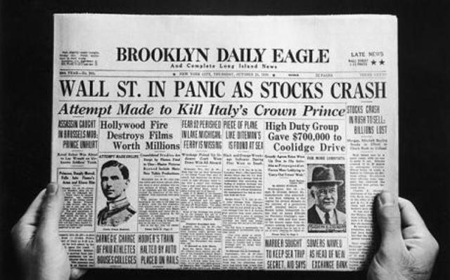 Wall Street Stock Market Crash