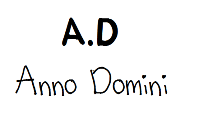 A.D. (Anno Domini)