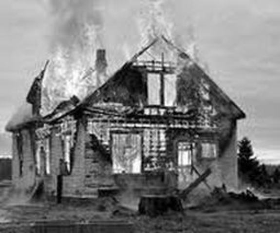 Miss Maudie`s house is on fire