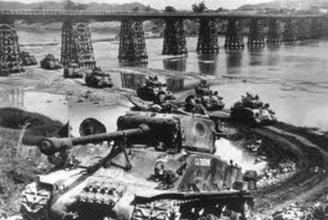 North Korea invades South Korea