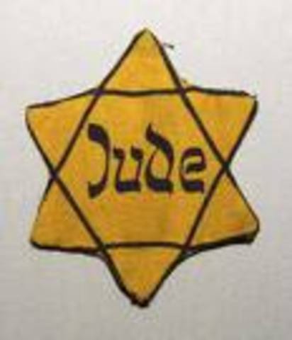Jews were ordered to wear the star of David