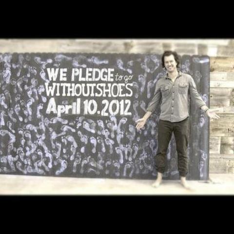 One day without shoes started