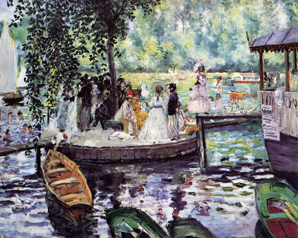 Pierre worked with Monet at "La Grenouillère" on the Seine