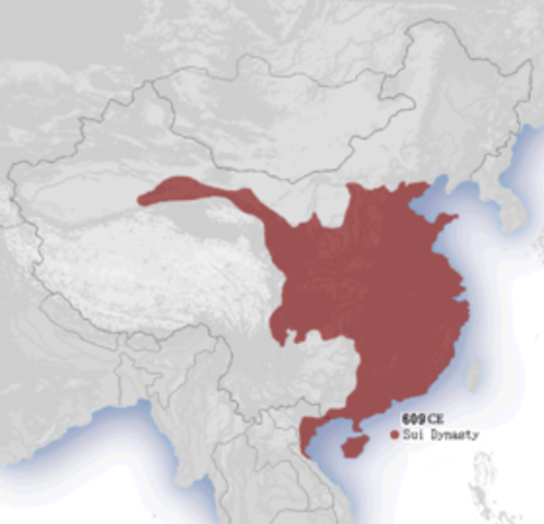 Foundation of Sui dynasty