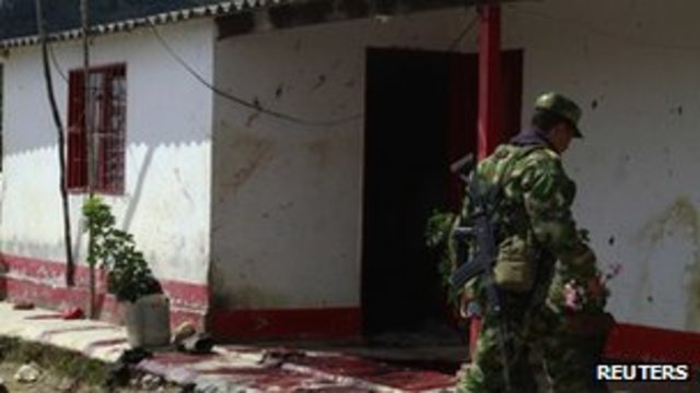 Ten Colombian farm workers killed 'by extortion gang'