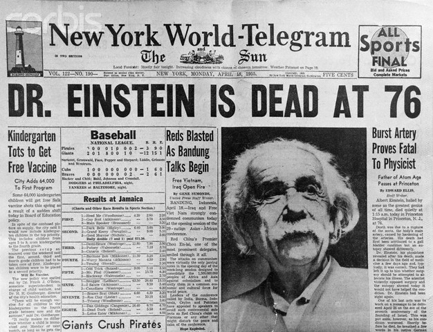 Death of Albert Einstein