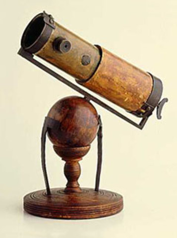 Presents Reflecting Telescope to Royal Society
