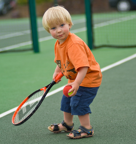 When My Mom Introduced me to tennis.