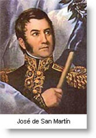 San Martin defeated the Spanish
