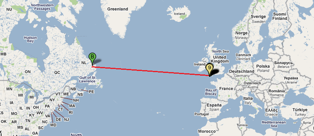 finally sent a message across atlantic to england