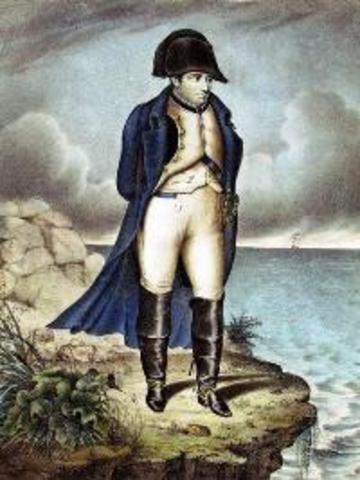 Napolean is exiled to Elba