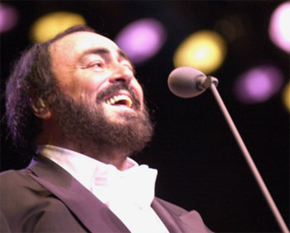 Luciano Pavarotti Mimes Nessun Dorma