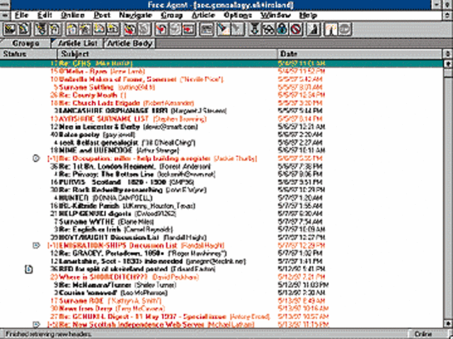 Verdens første online forum, USENET