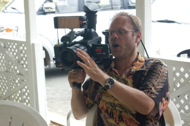 A.B. behind the camera.