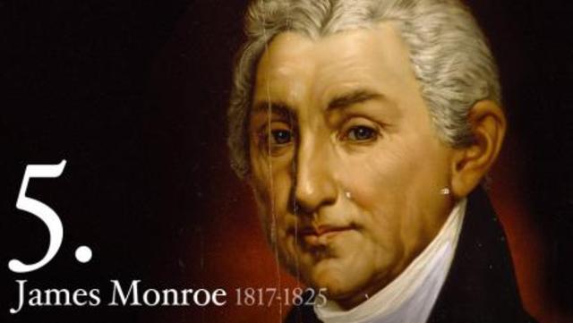 James Monroe is elected the fourth president of the united states