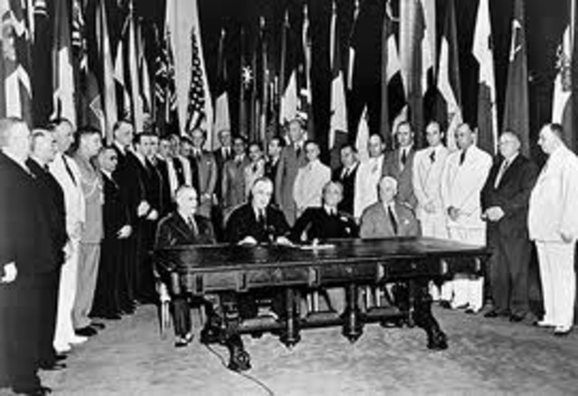 подписание в Вашингтоне Декларации 26 государств (Декларация Объединенных наций).