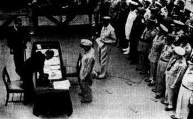 подписание у Карлсхорсти (предместье Берлина) акта о безусловной капитуляции фашистской Германии.