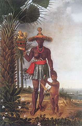 African Woman and Child