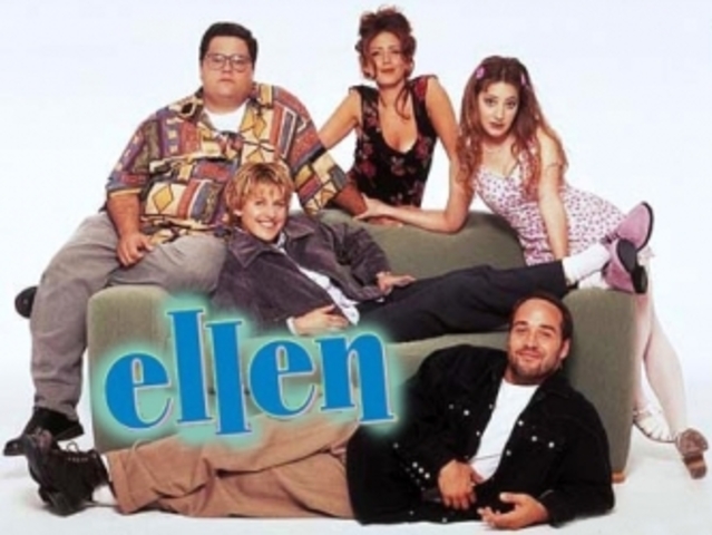 Ellen stars in a TV show