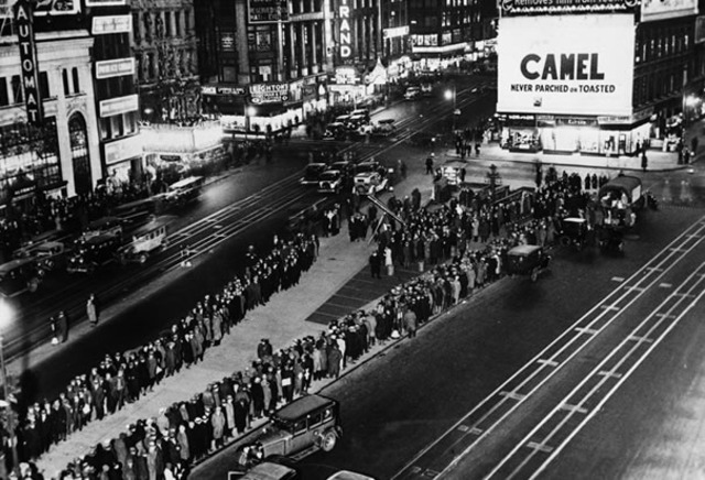 1929- stock market crash