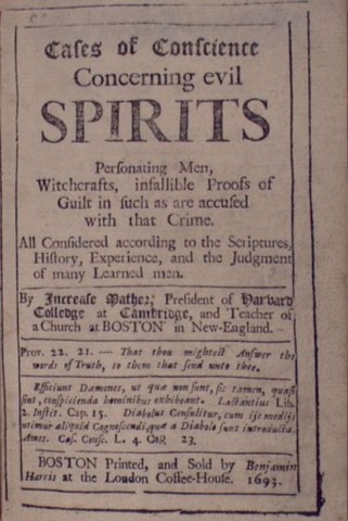 Increase Mather publishes his ideas which ended the Salem Witch Trials