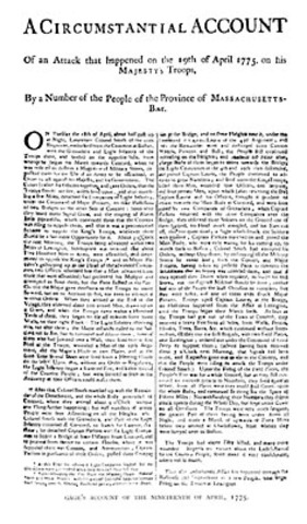 The Battle of Lexington and Concord