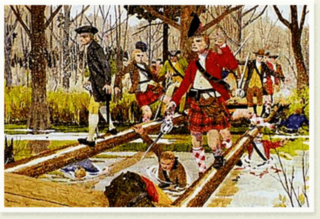 Loyalists defeated at Moores Creek