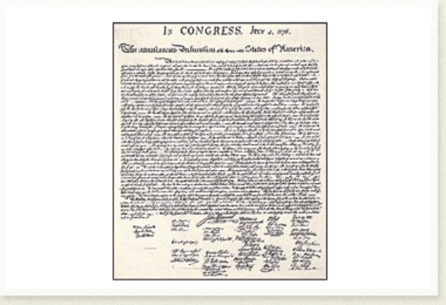 America declares its independence