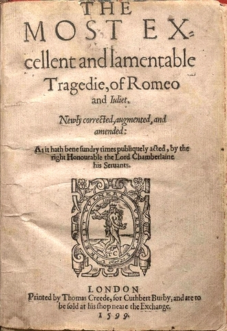 Romeo and Juliet is first performed