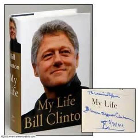 Clinton writes a book