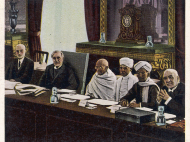 London Conferences Table w/Gandhi