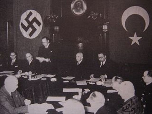 Nazi Germany and Imperial Japan sign the Anti-Comintern Pact, directed against the Soviet Union and the international Communist movement.