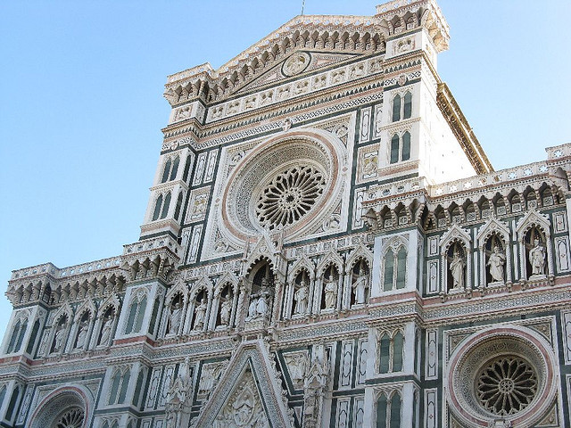 Michelangelo sculpts the '12 Apostles"