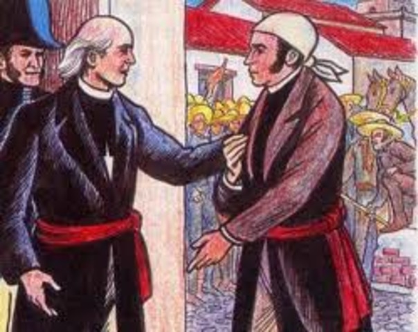 Entrevista de Hidalgo a Morelos