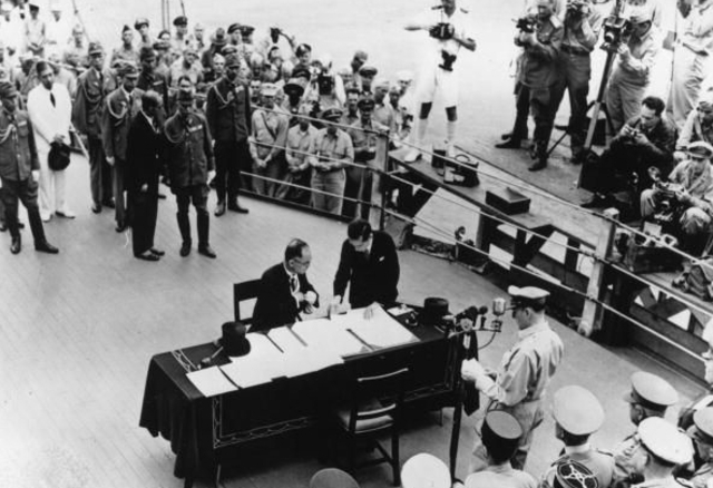 Japan surrenders