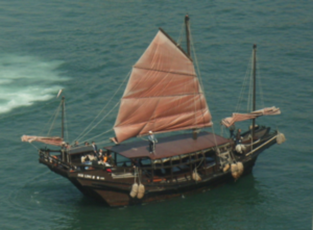 Fleets of Chinese boats start to saill all across the Indian ocean.