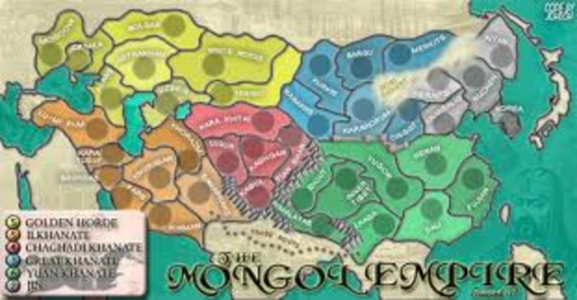 Mongol Empire crashes