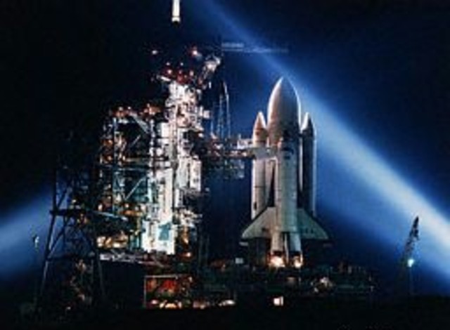 The first spaceshuttle space flight