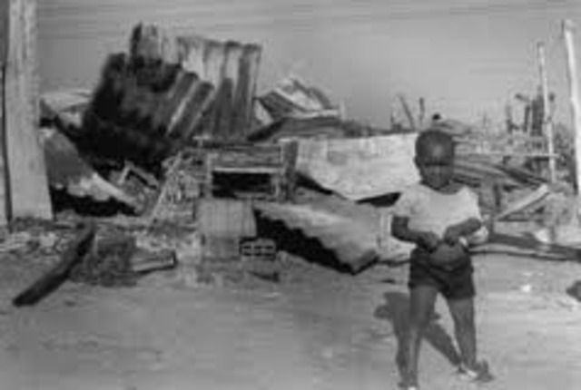 Apartheid starts, Blacks have no rights