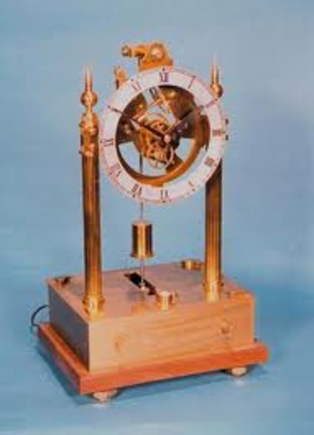 The first electrical clock was designed.