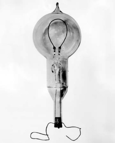 Thomas Edison perfected the electric Light bulb.
