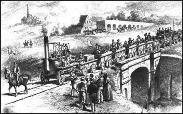 Stockton-to-Darlington railroad