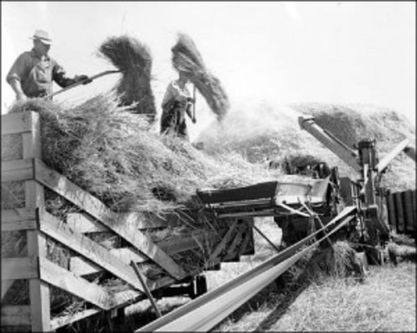 Threshing Machine is Invented