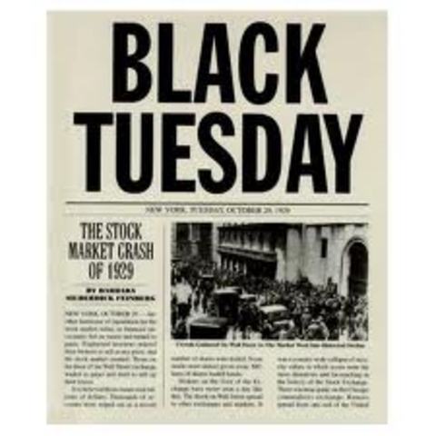 Black Tuesday - Stock Market Crash