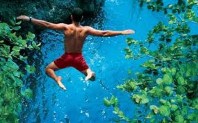 mirar hacia fuera abajo!