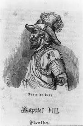 Juan Ponce de Leon discovers Florida
